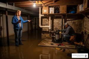 "My basement flooded and I need a swamp pump installation in Greenfield. Who can help today?"