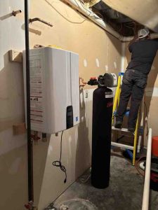 water heater installation fishers in